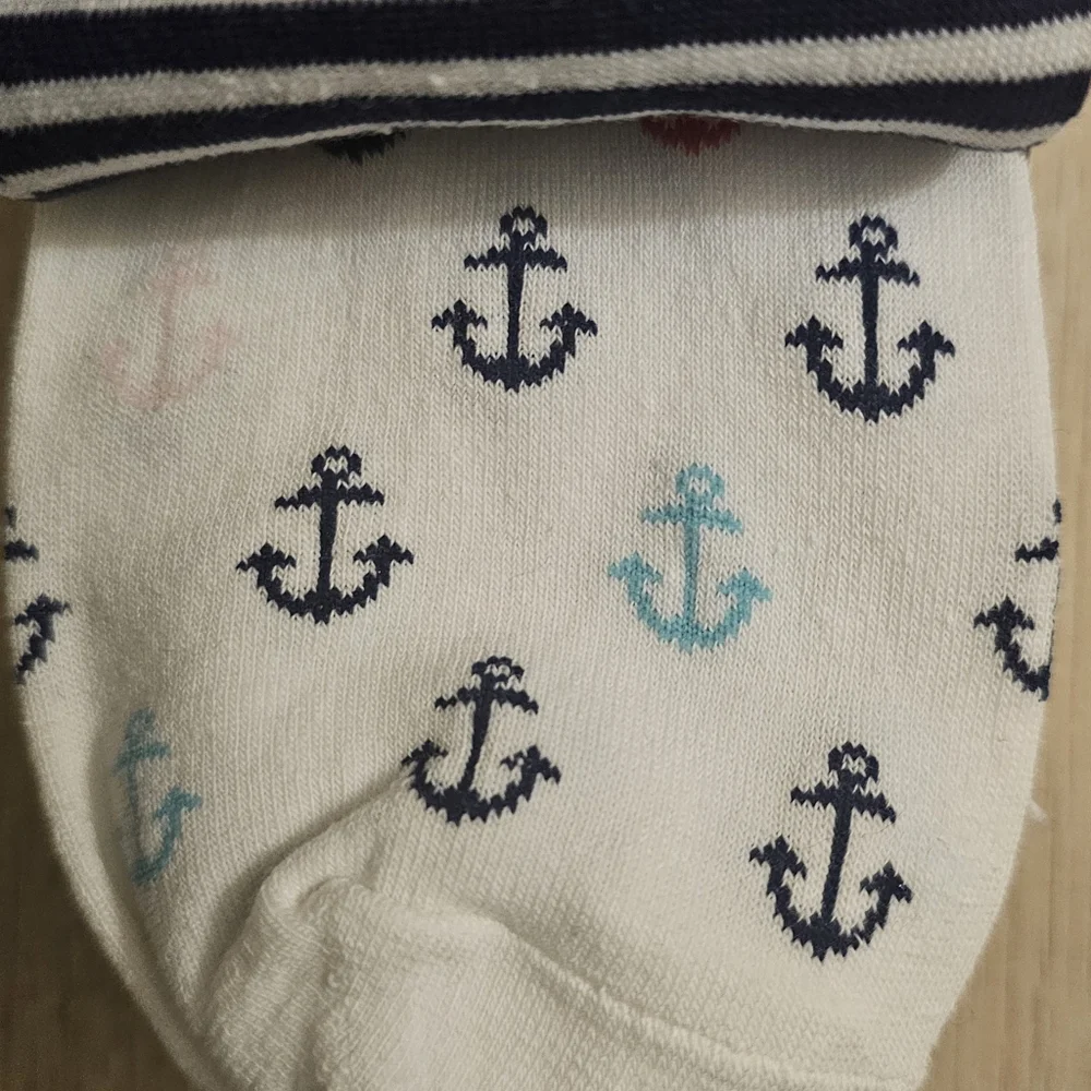 Women's Old Navy Nautical Print No-Show Socks 7 Pk - Picture 4 of 8